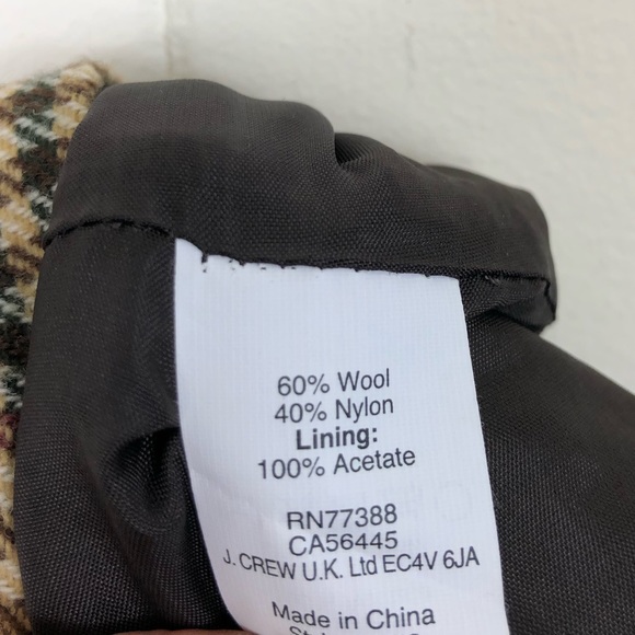 J. Crew Houndstooth Wool Mini Skirt Sz 2 - Picture 8 of 8